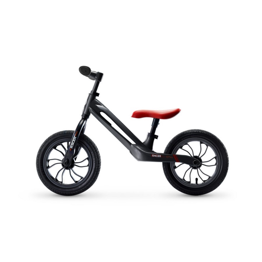 QPlay - Stumiamas dviratis RACER AIR juoda/raudona