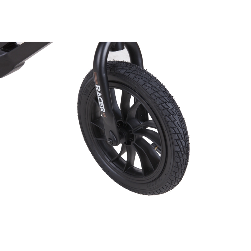 QPlay - Stumiamas dviratis RACER AIR juoda/ruda