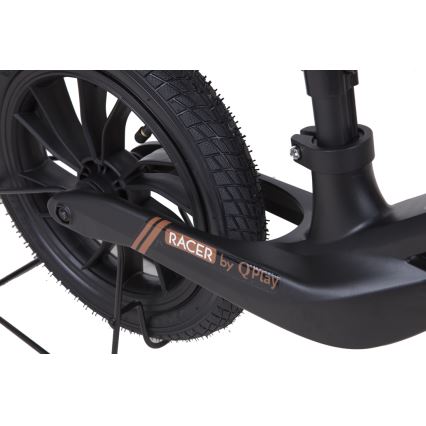 QPlay - Stumiamas dviratis RACER AIR juoda/ruda