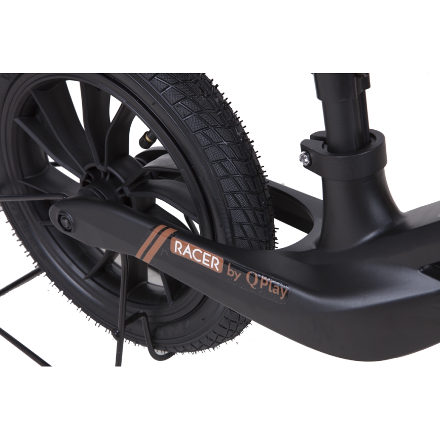 QPlay - Stumiamas dviratis RACER AIR juoda/ruda
