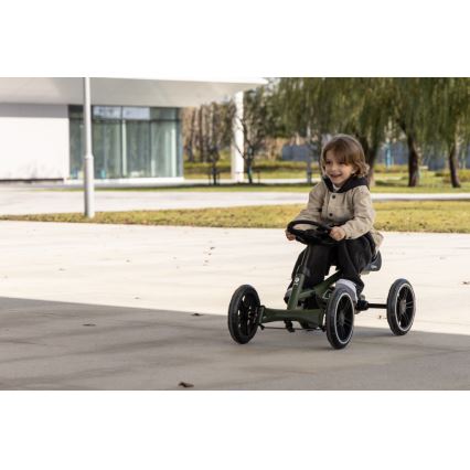 QPlay - Vaikiškas keturratis GO KART juodas
