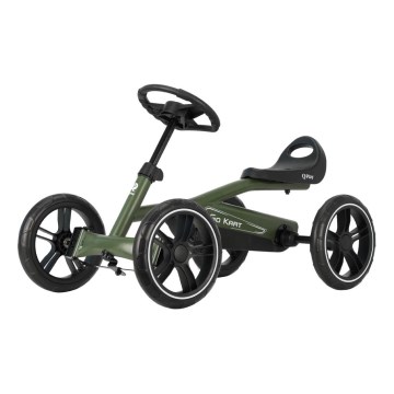 QPlay - Vaikiškas keturratis GO KART žalias