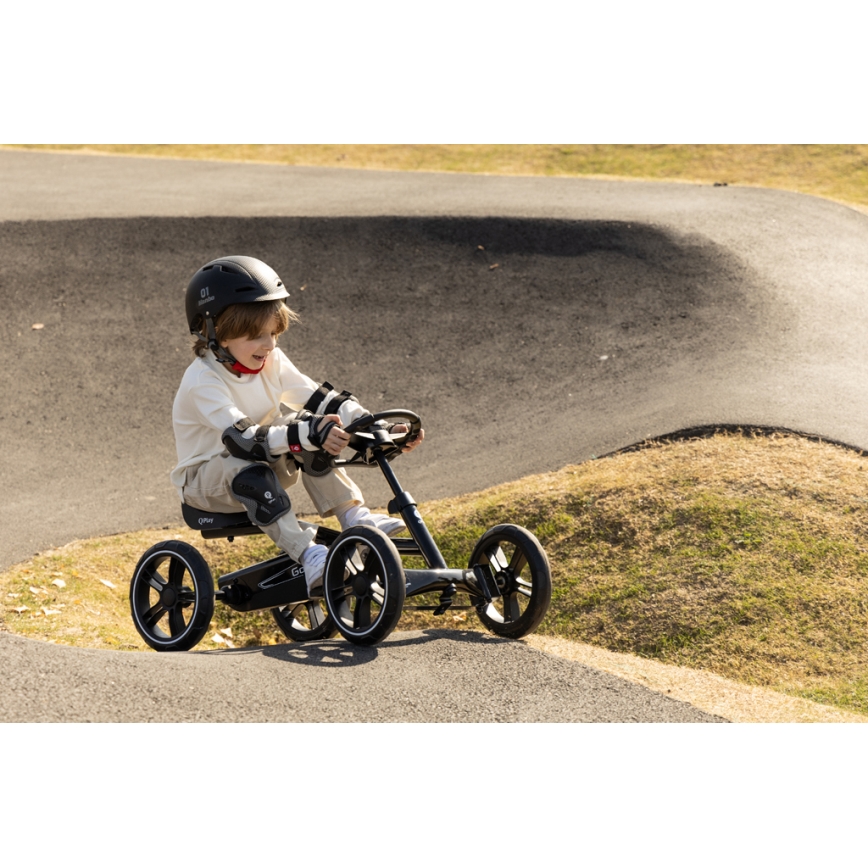 QPlay - Vaikiškas keturratis GO KART žalias