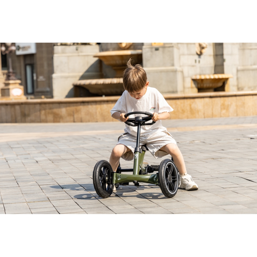 QPlay - Vaikiškas keturratis GO KART žalias