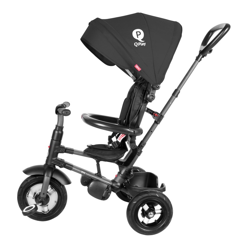 QPlay - Vaikiškas triratis 3in1 RITO AIR juoda