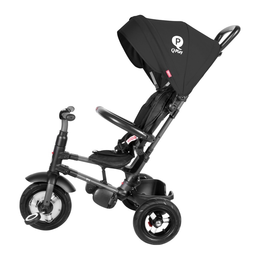 QPlay - Vaikiškas triratis 3in1 RITO AIR juoda