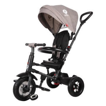QPlay - Vaikiškas triratis 3in1 RITO AIR pilka