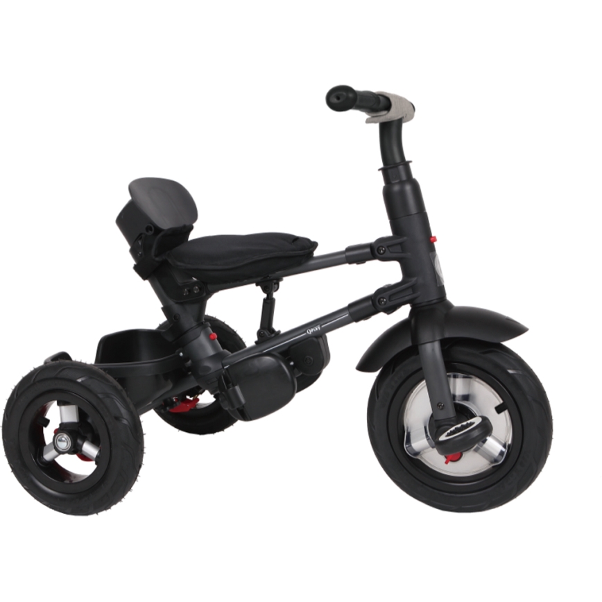 QPlay - Vaikiškas triratis 3in1 RITO AIR pilka