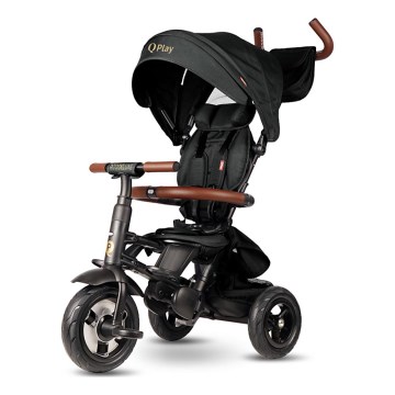 QPlay - Vaikiškas triratis RITO DELUXE (Limited special edition) juoda