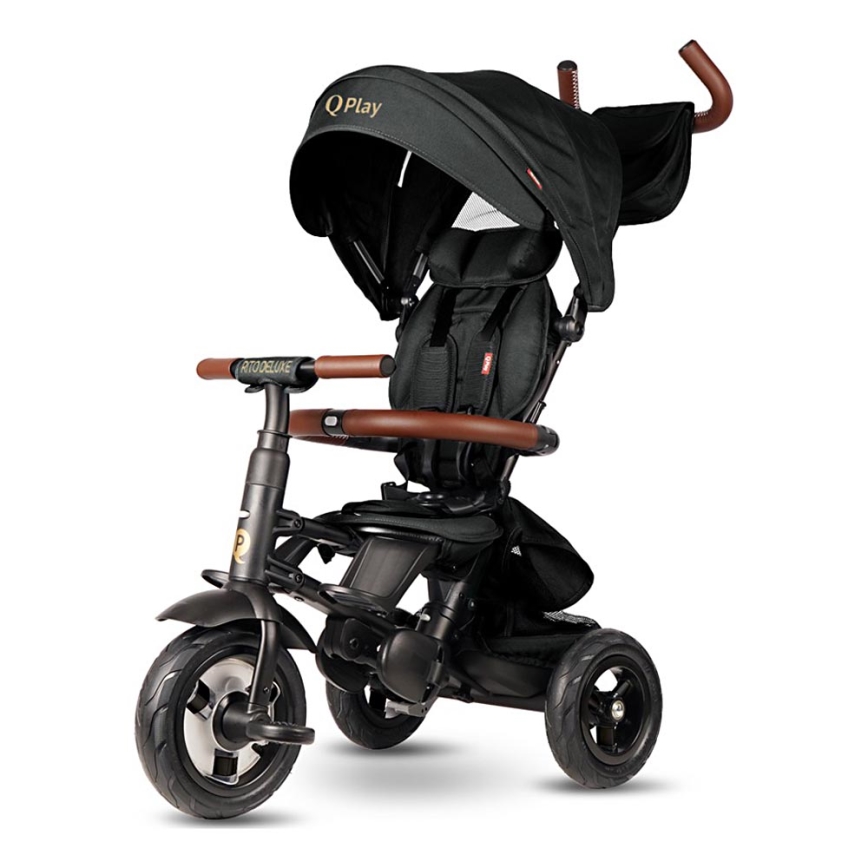 QPlay - Vaikiškas triratis RITO DELUXE (Limited special edition) juoda