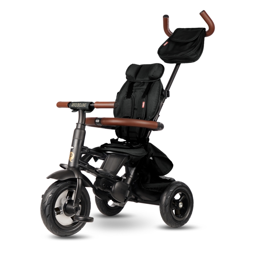 QPlay - Vaikiškas triratis RITO DELUXE (Limited special edition) juoda
