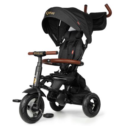 QPlay - Vaikiškas triratis RITO DELUXE (Limited special edition) juoda