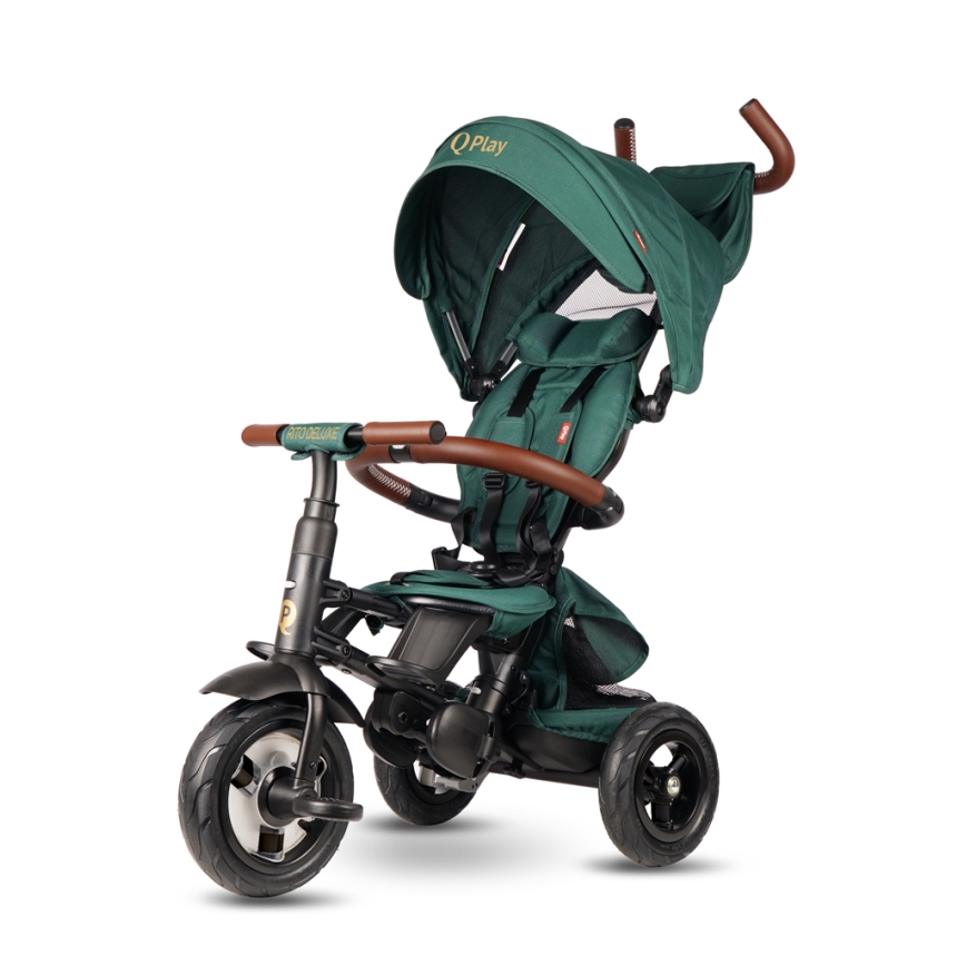 QPlay - Vaikiškas triratis RITO DELUXE (Limited special edition) žalia