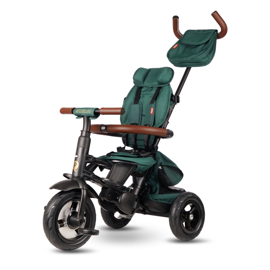 QPlay - Vaikiškas triratis RITO DELUXE (Limited special edition) žalia