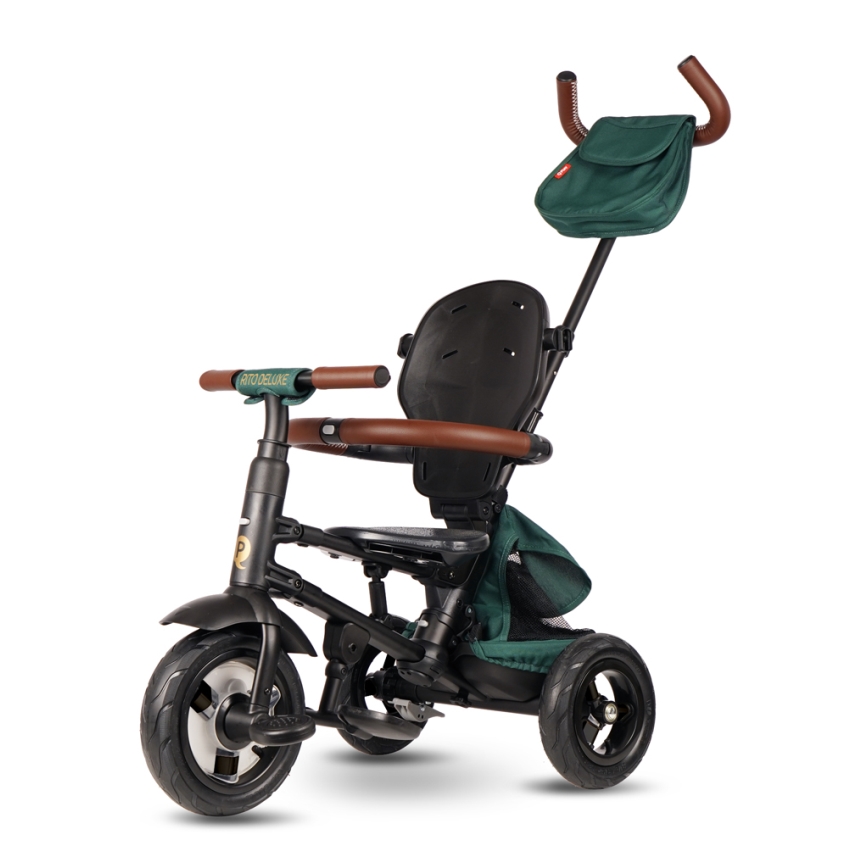QPlay - Vaikiškas triratis RITO DELUXE (Limited special edition) žalia
