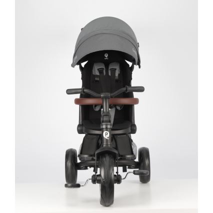 QPlay - Vaikiškas triratukas 7 viename COMFO MAX pilkas