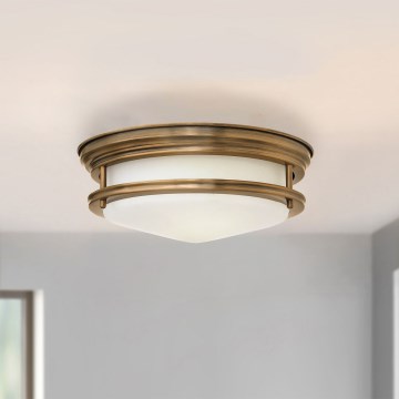 Quintiesse - Lauko lubinis šviestuvas HADRIAN 2xE27/40W/230V, skersmuo 30,5 cm, IP44, bronzinė