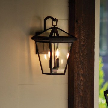 Quintiesse - Lauko sieninis šviestuvas ALFORD M 2xE14/40W/230V IP44 juodas