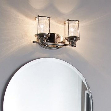 Quintiesse - Lauko sieninis šviestuvas ASHLAND BAY 2xE27/60W/230V IP44 blizgus chromas