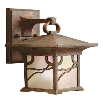 Quintiesse - Lauko sieninis šviestuvas MORRIS S 1xE27/60W/230V IP44 bronzinis