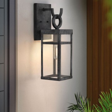 Quintiesse - Lauko sieninis šviestuvas PORTER M 1xE27/60W/230V IP44 juodas