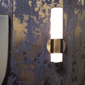 Quintiesse - LED sieninis vonios šviestuvas FACET LED/12W/230V IP44 auksinis