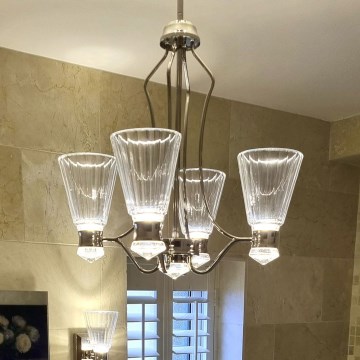 Quintiesse - LED vonios šviestuvas ant strypo KAYVA LED/24W/230V IP44 blizgus chromas