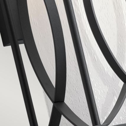 Quintiesse - Lauko sieninis šviestuvas ASHBERN M 1xE27/60W/230V IP44 juodas