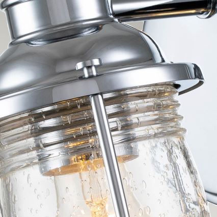 Quintiesse - Lauko sieninis šviestuvas ASHLAND BAY 1xE27/60W/230V IP44 blizgus chromas