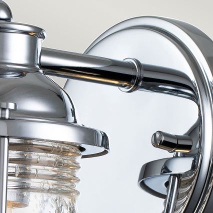 Quintiesse - Lauko sieninis šviestuvas ASHLAND BAY 1xE27/60W/230V IP44 blizgus chromas