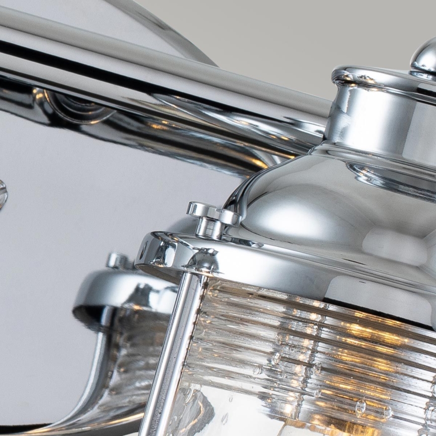 Quintiesse - Lauko sieninis šviestuvas ASHLAND BAY 2xE27/60W/230V IP44 blizgus chromas