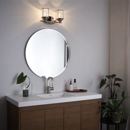 Quintiesse - Lauko sieninis šviestuvas ASHLAND BAY 2xE27/60W/230V IP44 blizgus chromas