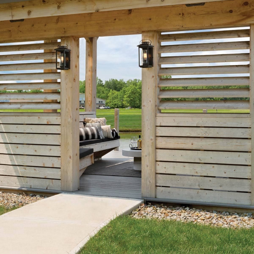 Quintiesse - Lauko sieninis šviestuvas ATWATER S 1xE27/60W/230V IP44 juodas