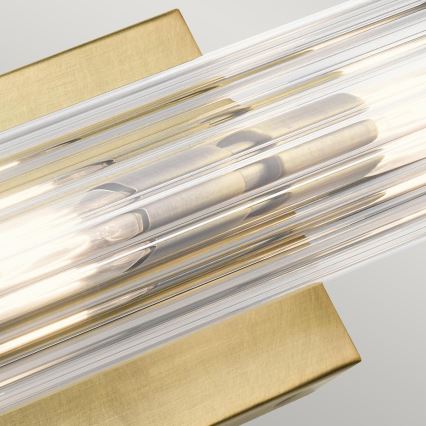 Quintiesse - Vonios kambario sieninis šviestuvas AZORES 2xE14/40W/230V IP44 auksinės spalvos