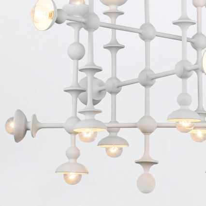 Quintiesse - Pakabinamas šviestuvas ant stiebo CADENCE 18xE14/40W/230V baltas