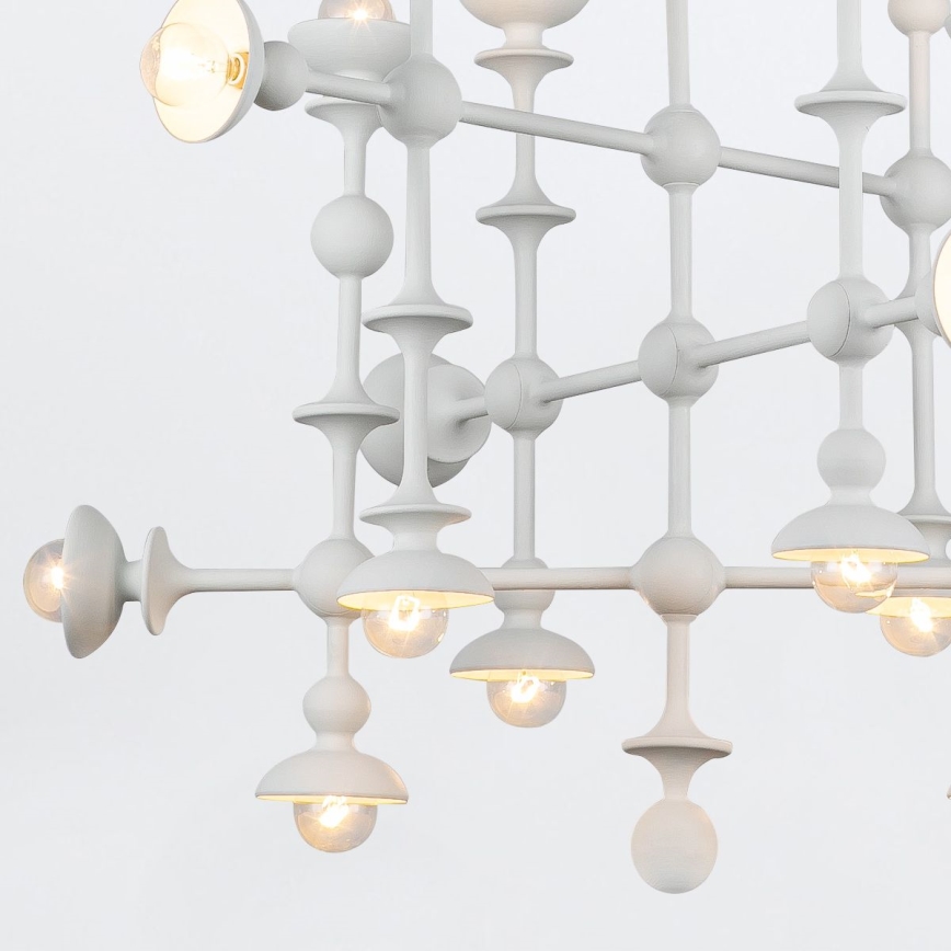 Quintiesse - Pakabinamas šviestuvas ant stiebo CADENCE 18xE14/40W/230V baltas
