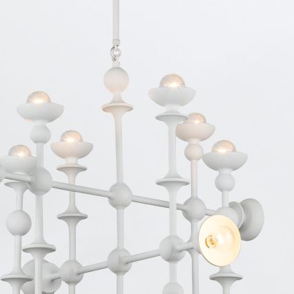 Quintiesse - Pakabinamas šviestuvas ant stiebo CADENCE 18xE14/40W/230V baltas