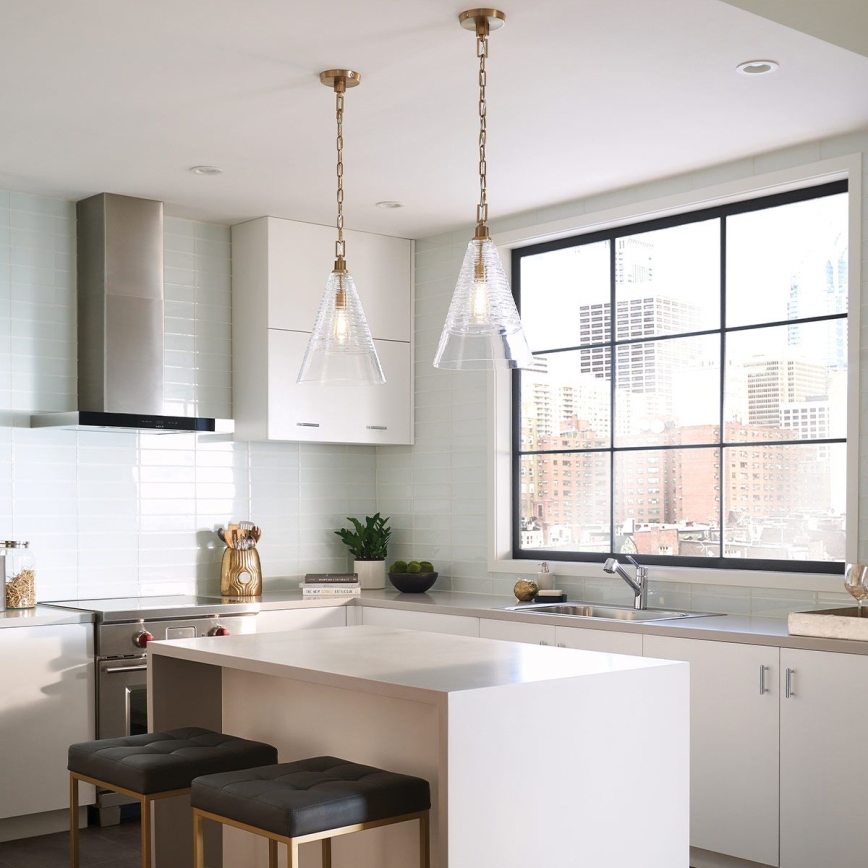 Quintiesse - Pakabinama liustra ant grandinės ELMORE 1xE27/60W/230V auksinė