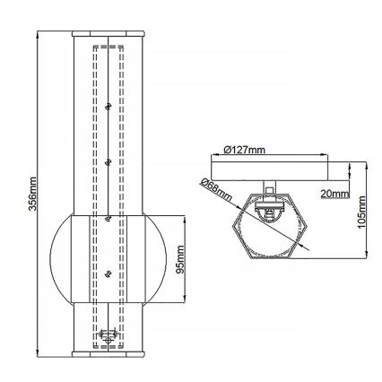 Quintiesse - LED sieninis vonios šviestuvas FACET LED/12W/230V IP44 auksinis