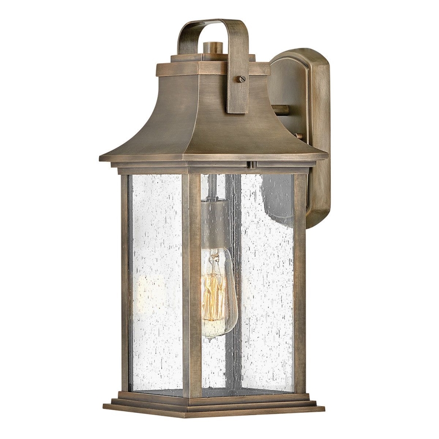 Quintiesse - Lauko sieninis šviestuvas GRANT M 1xE27/60W/230V IP44 bronzinis