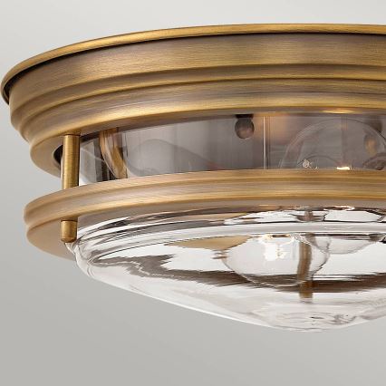 Quintiesse - Lauko lubinis šviestuvas HADRIAN 2xE27/40W/230V skersmuo 30,5 cm IP44 bronzinis