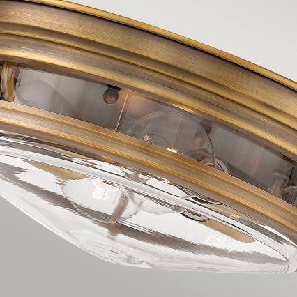 Quintiesse - Lauko lubinis šviestuvas HADRIAN 2xE27/40W/230V skersmuo 30,5 cm IP44 bronzinis