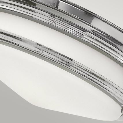 Quintiesse - Lauko lubų šviestuvas HADRIAN 2xE27/40W/230V skersm. 27,8 cm IP44 blizgus chromas