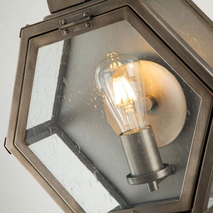 Quintiesse - Lauko sieninis šviestuvas HEATH M 1xE27/60W/230V IP44 bronzinis