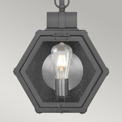 Quintiesse - Lauko sieninis šviestuvas HEATH S 1xE27/60W/230V IP44 juodas