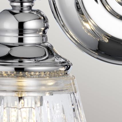 Quintiesse - LED vonios sieninis šviestuvas KEYNES 2xG9/3W/230V IP44 blizgus chromas