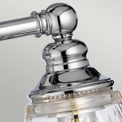 Quintiesse - LED vonios sieninis šviestuvas KEYNES 2xG9/3W/230V IP44 blizgus chromas