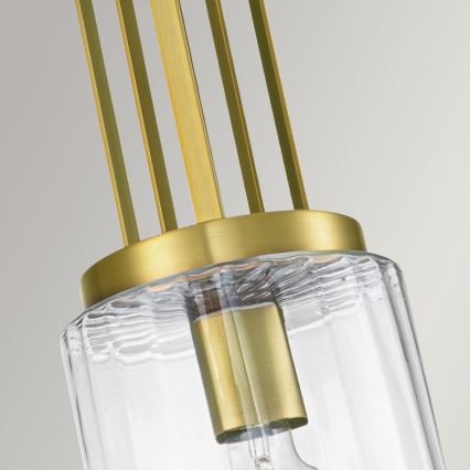 Quintiesse - Pakabinamas šviestuvas KIMROSE ant stiebo 1xE27/60W/230V, skersmuo 17,8 cm, auksinis