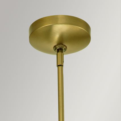 Quintiesse - Pakabinamas šviestuvas KIMROSE ant stiebo 1xE27/60W/230V, skersmuo 17,8 cm, auksinis