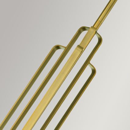 Quintiesse - Pakabinamas šviestuvas KIMROSE ant stiebo 1xE27/60W/230V, skersmuo 17,8 cm, auksinis